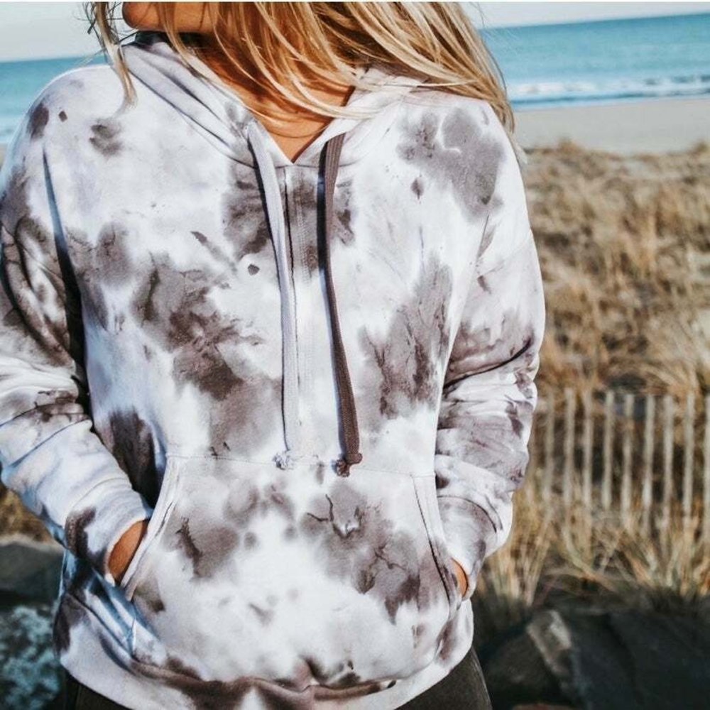 FP Movement Free People Work It Out Tie Dye Hoodie Size Large